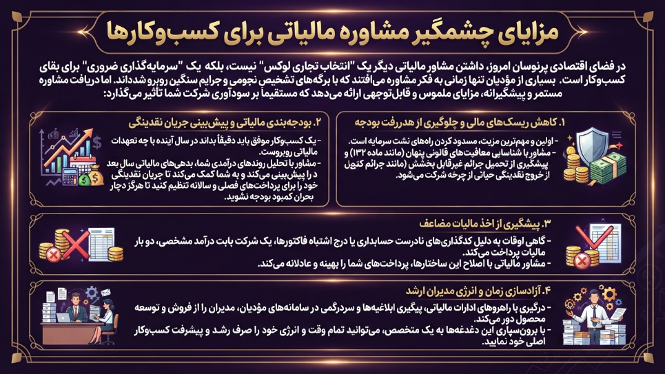 مزایای مشاوره مالیاتی 