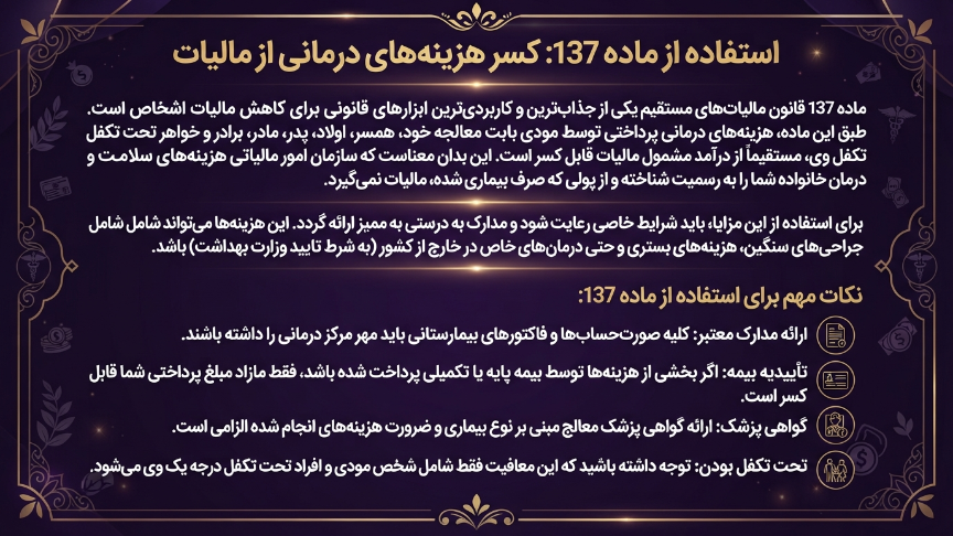 ماده 137 مالیات 