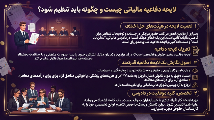 لایحه دفاعیه مالیاتی 