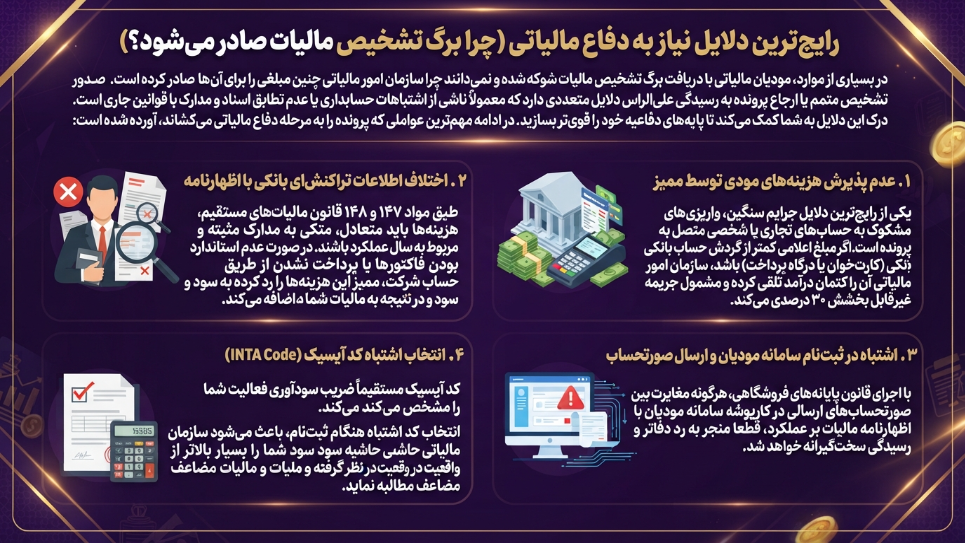 دلایل نیاز به دفاع مالیاتی 