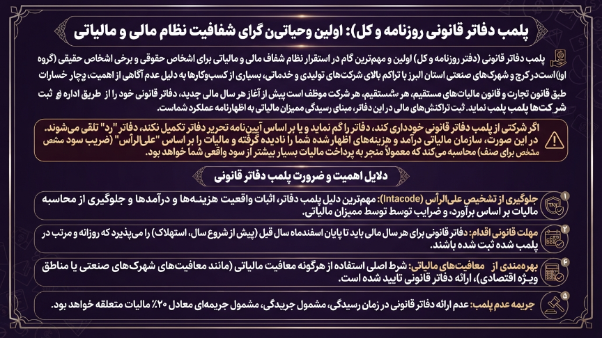 پلمپ دفتر قانونی 