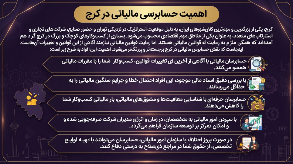 حسابرس مالیاتی در کرج