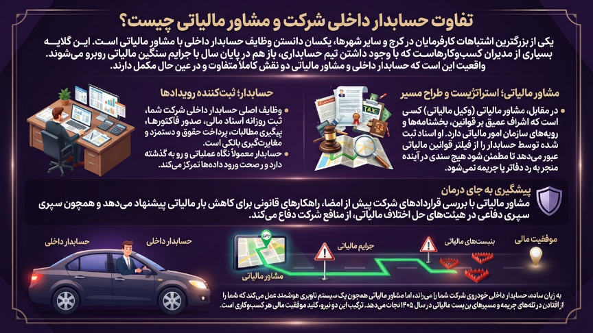 فرق حسابدار و مشاور مالیاتی در کرج 